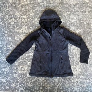 NORTH FACE “Indi” Long Fleece Jacket Gray